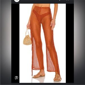 NWT Camila Coelho kira pants in rust